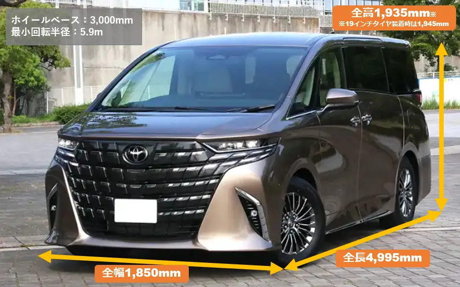 新型（40系）アルファードのサイズ｜全長/全幅/全高や室内・荷室の広さ - 新車情報の車ニュースを配信中 - 中古車のガリバー