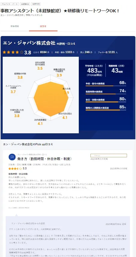 口コミページ