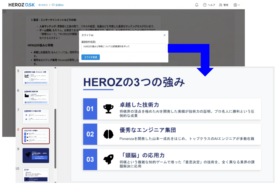 スライド生成