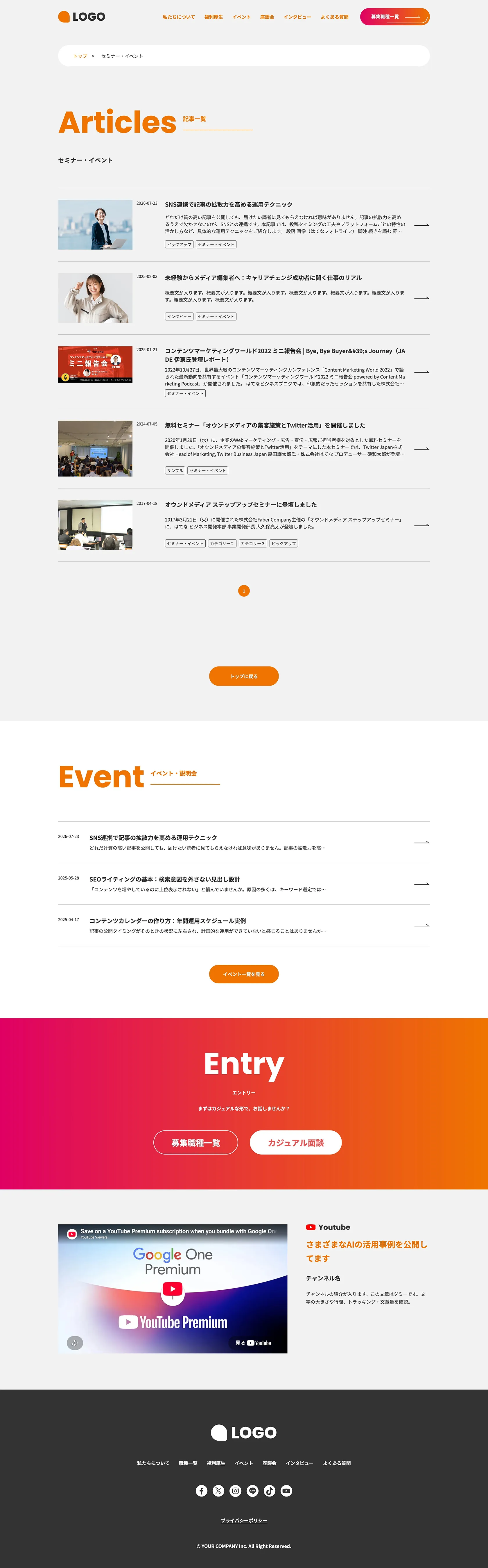 記事一覧(リスト)