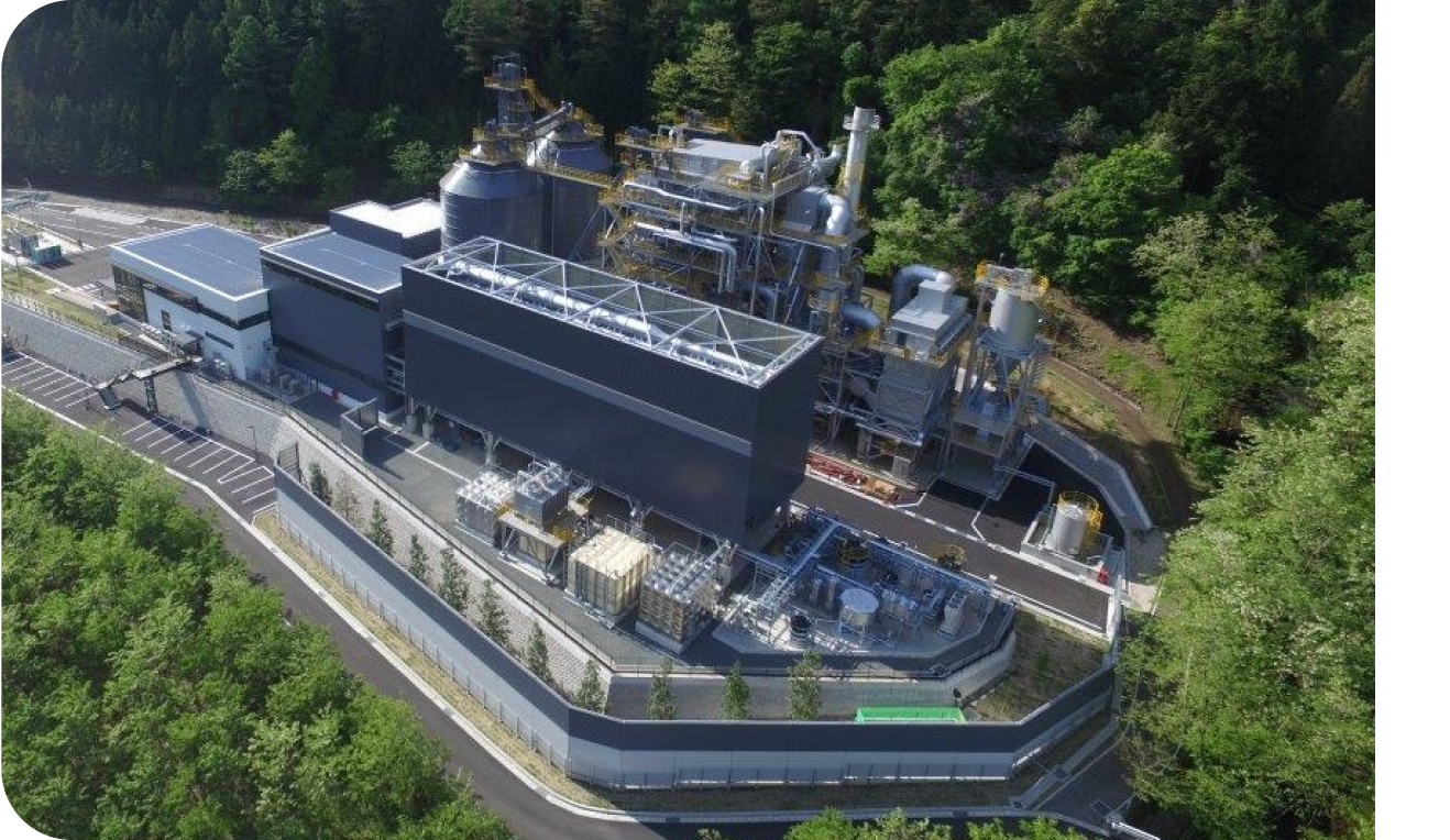 木質バイオマス発電プラント