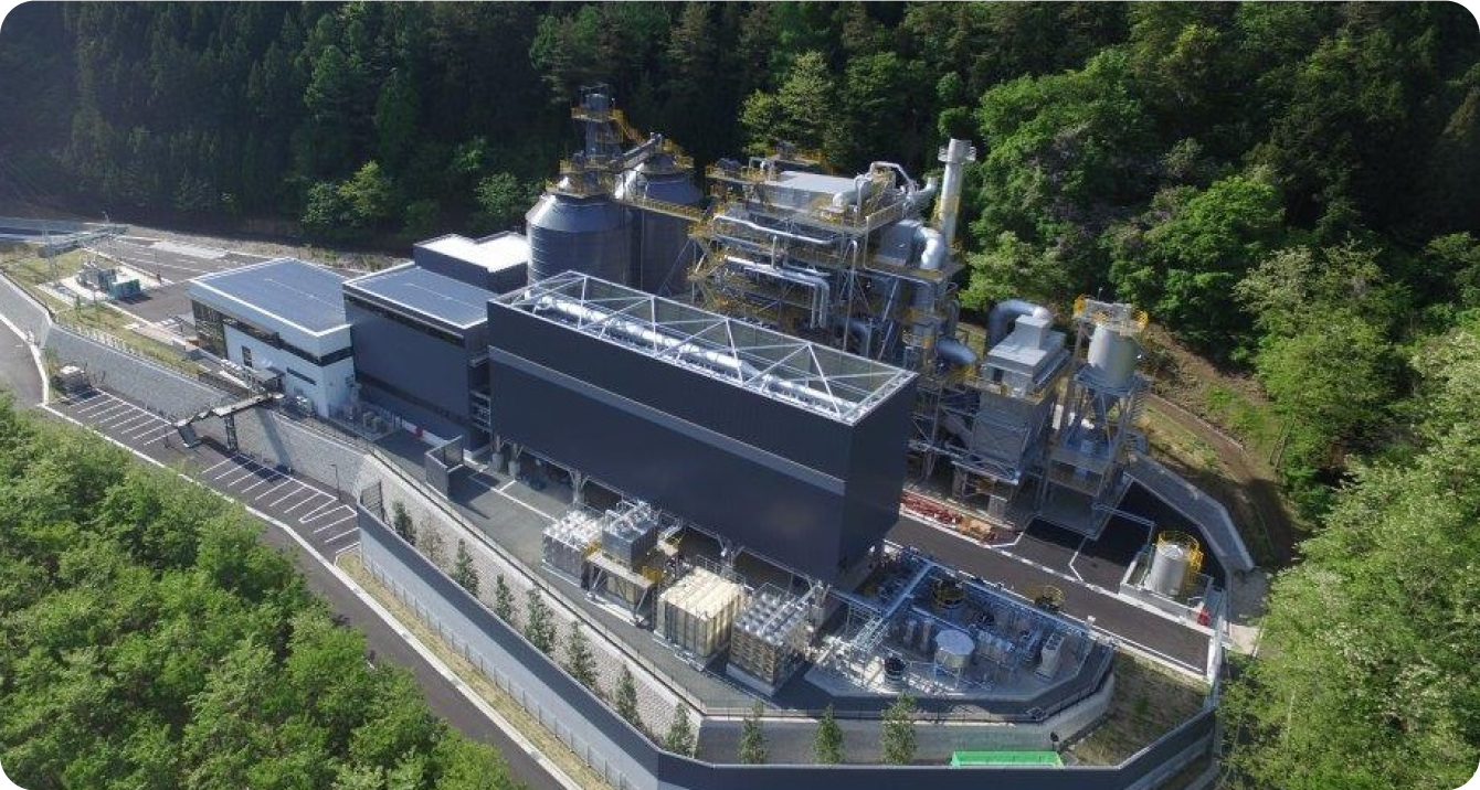 木質バイオマス発電プラント