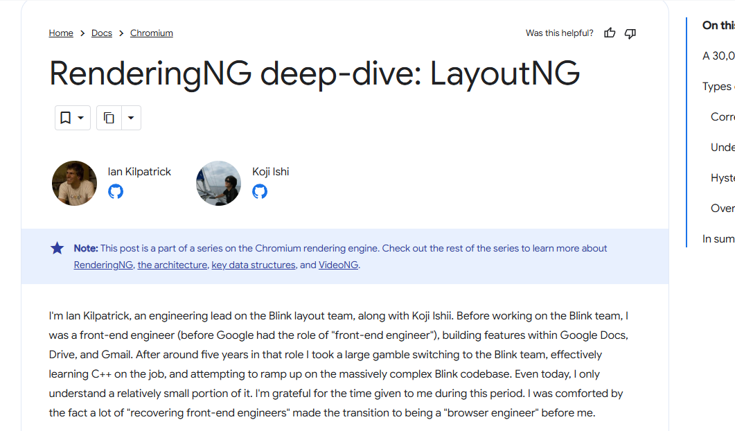 Chrome for Developersのノート