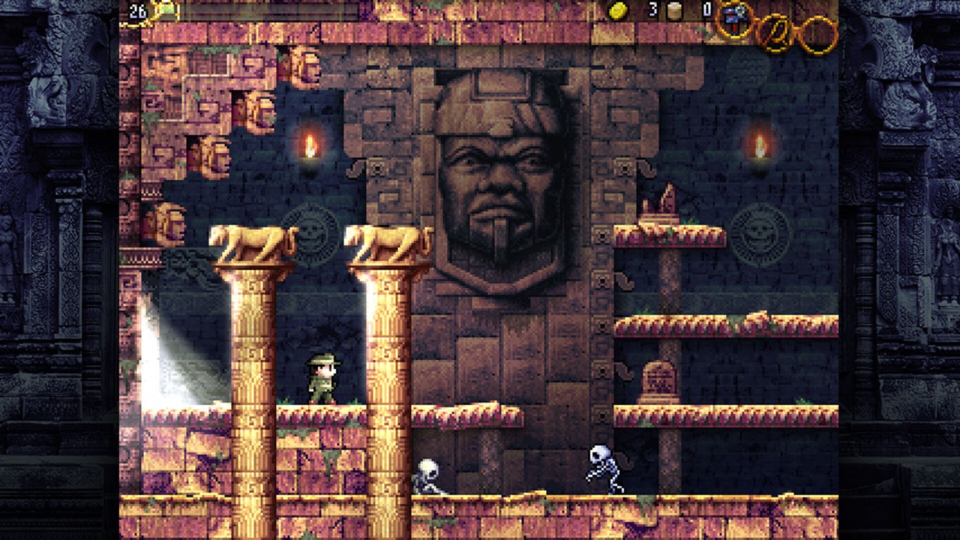 プレイ画面：LA-MULANA