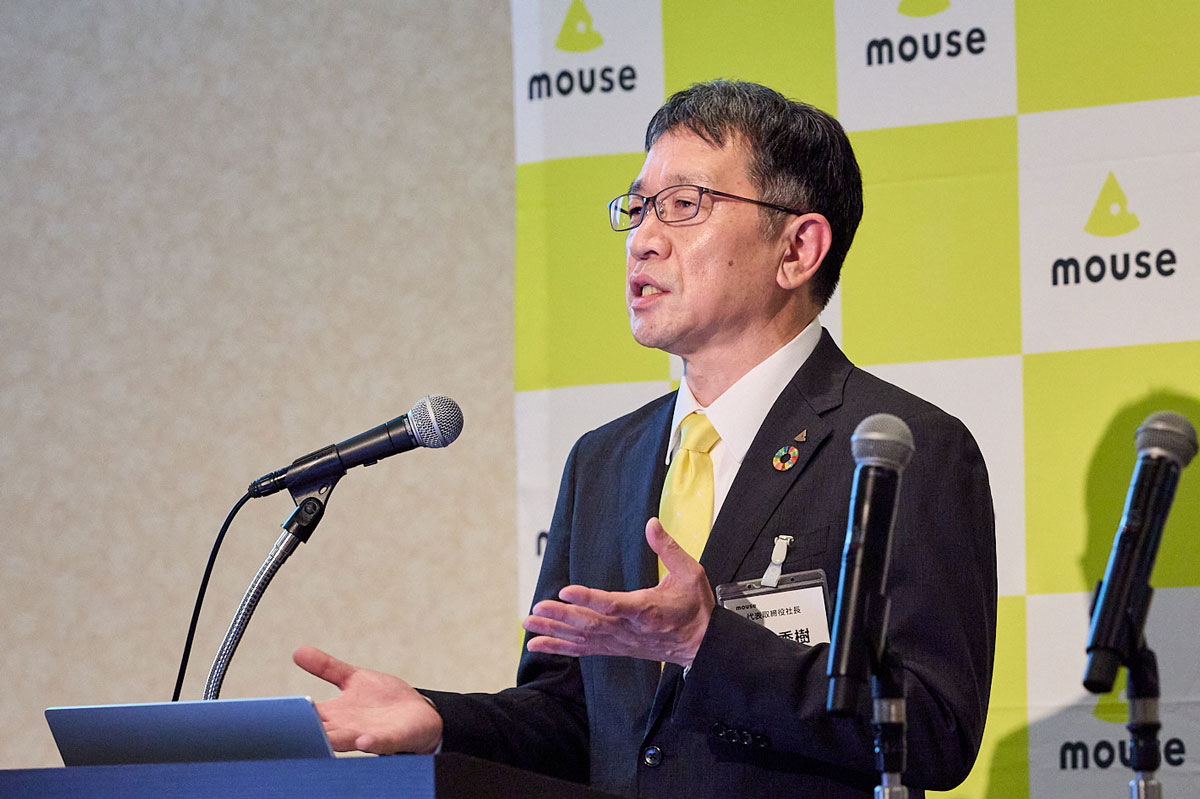 マウスコンピューター代表取締役社長の軣秀樹