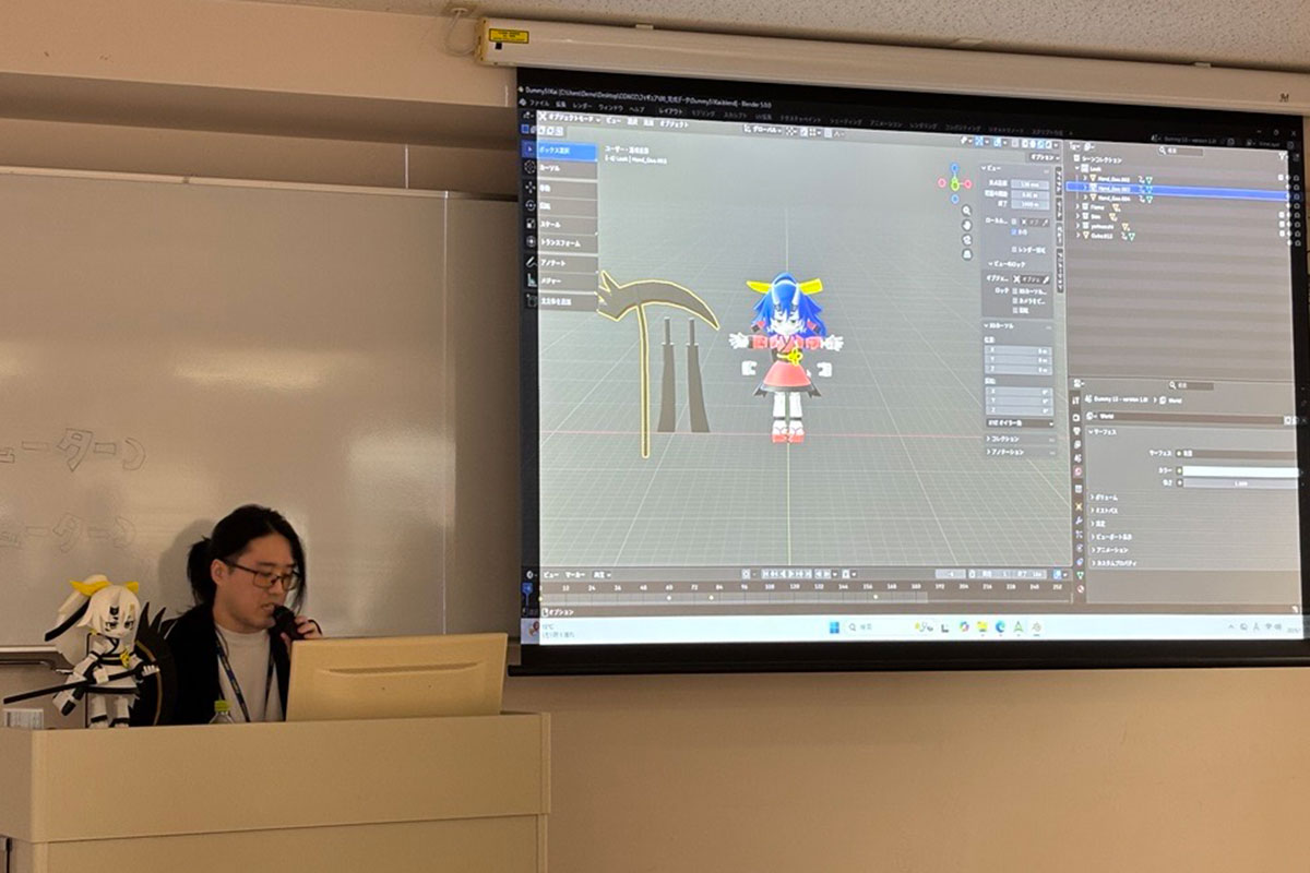 講演中のますく氏