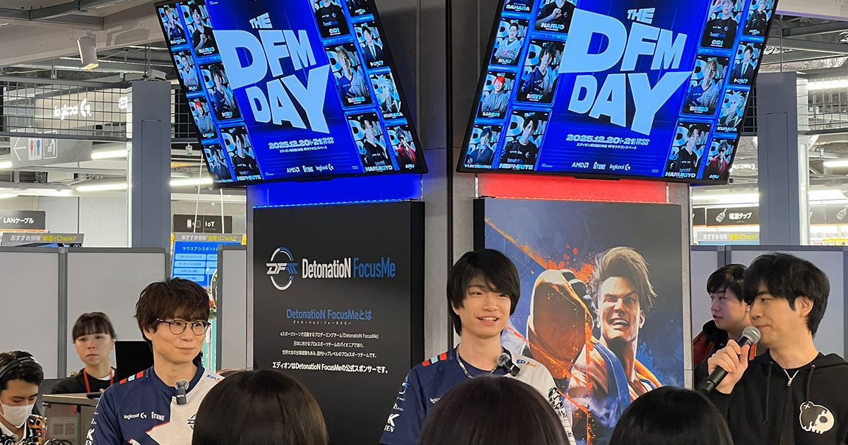トークセッション風景4 Meiy選手がしゃべっているシーン