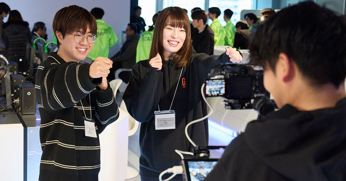 OeGG企業対抗戦（ストリートファイター6）の試合会場の様子