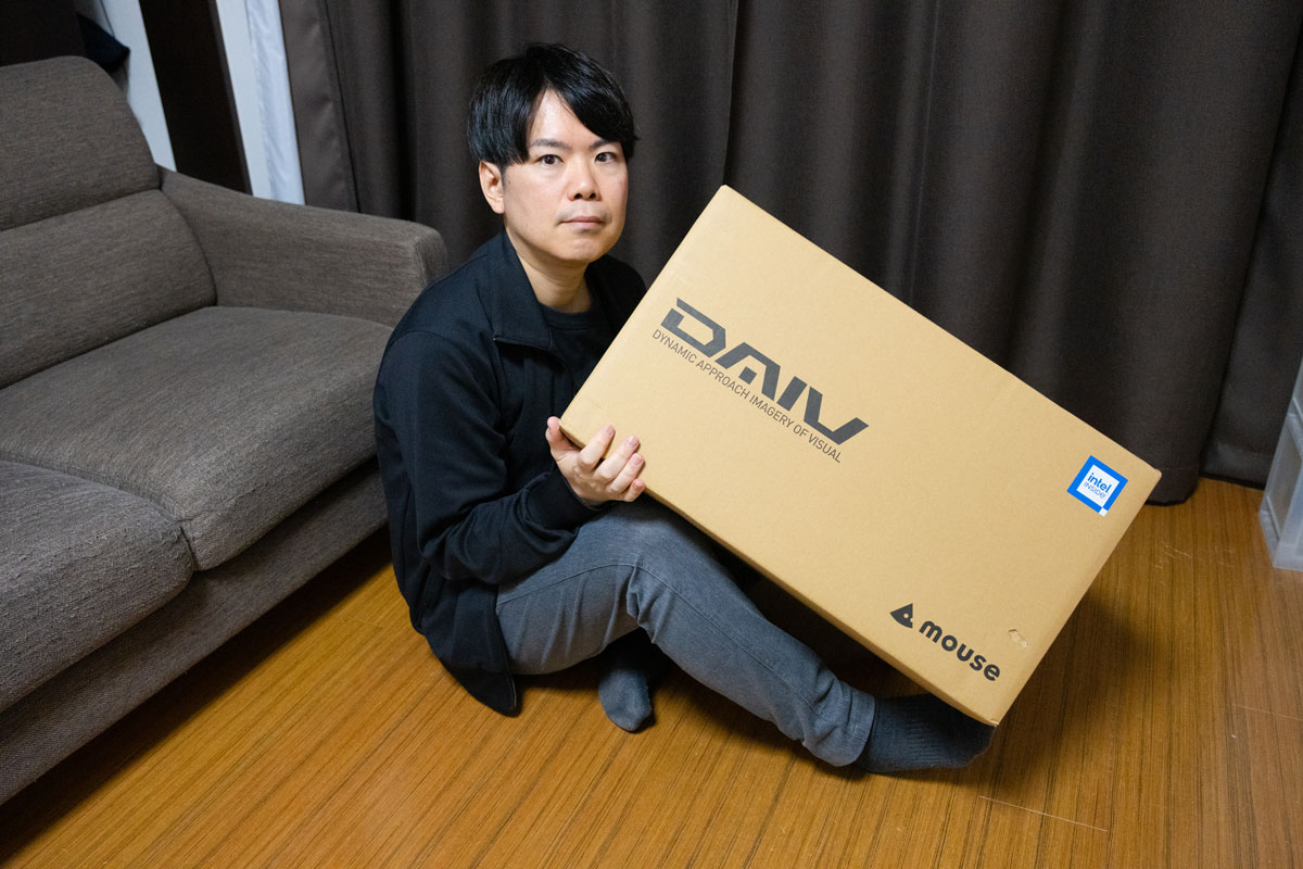 ついに購入した「DAIV KM-I7G70」が届きました！