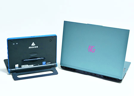 1台目に選んだmouseの2in1パソコンと2台目に選んだNEXTGEARのゲーミングノートPC