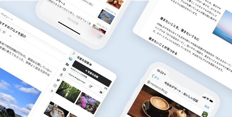 はてなブログの使いやすい編集画面で、魅力的な記事を仕上げましょう。